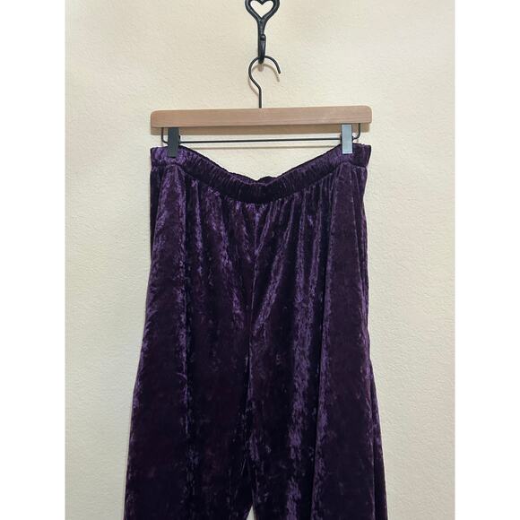 NEW Vintage 1970s JCPenney More Jazz Pajama Set Purple Velour Size 18W DEADSTOCK - Picture 11 of 15
